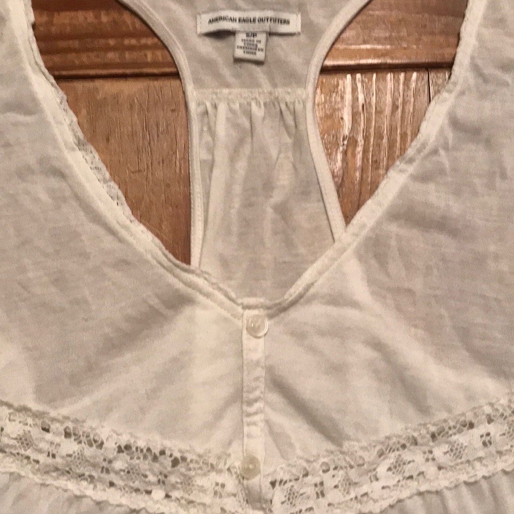 Crochet Racerback Ruffle Tank - Picture 2 of 3